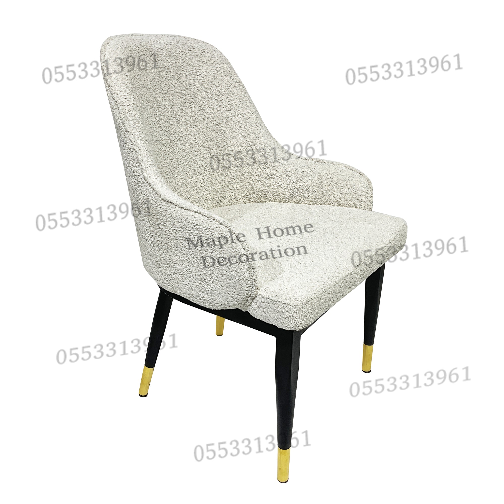 Dining Chairs Velvet Cushion Seat Chair Stainless Steel Golden Legs Dining Room Chair