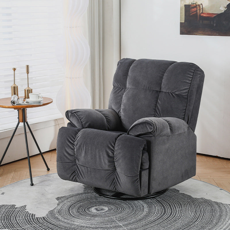 Recliner Chair,Manual/Electric Recline with Footrest, 360 Rotation & Plush Cotton Padding