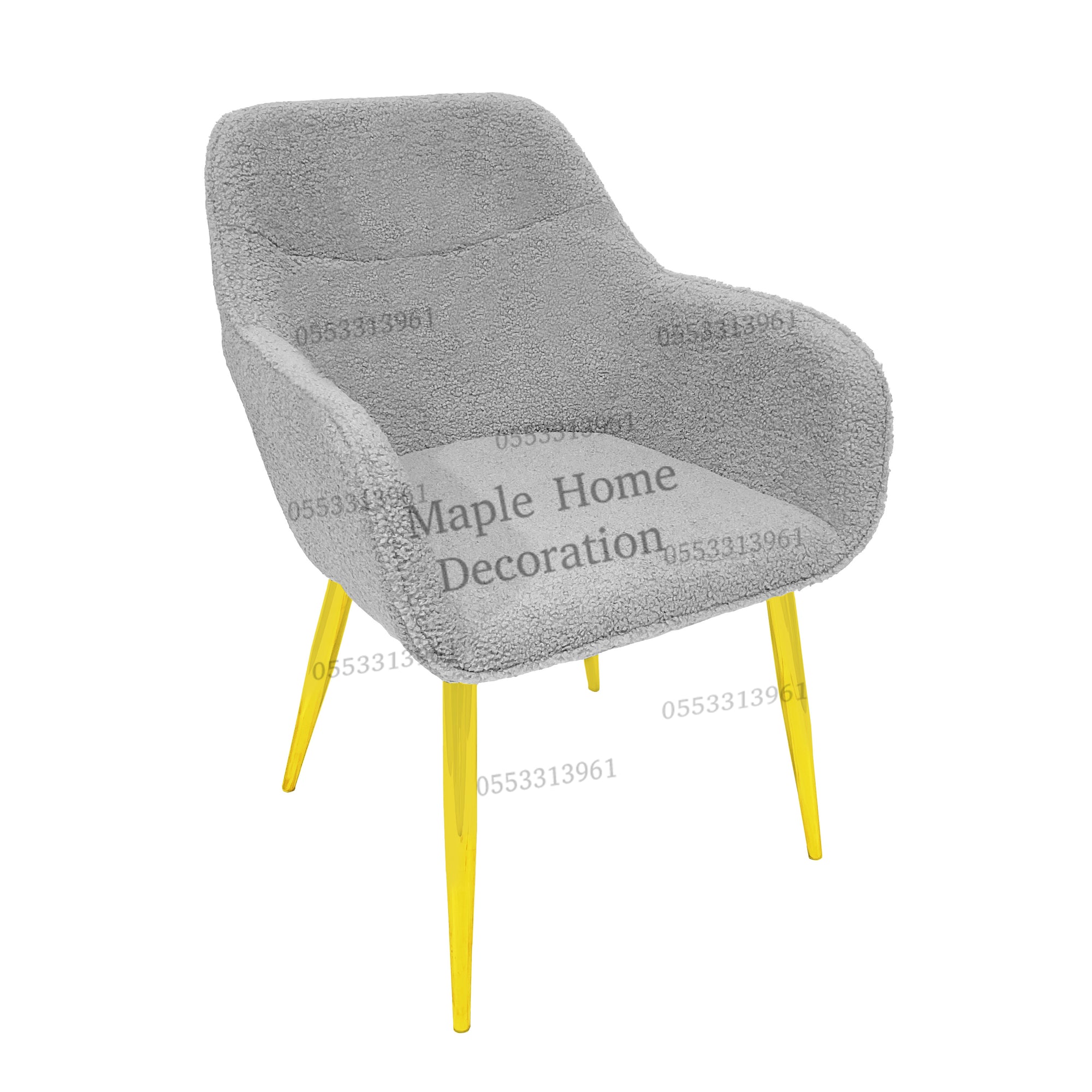 Dining Chairs Velvet Cushion Seat Chair Stainless Steel Golden Legs Dining Room Chair