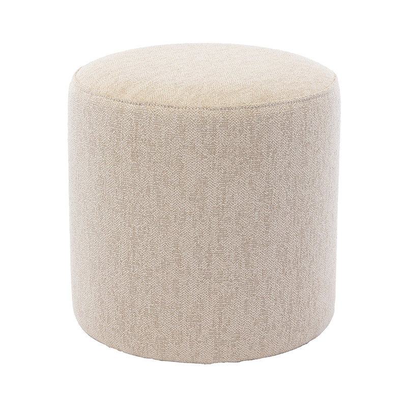 Custom Barrel-Shaped Ottoman-Stylish Sofa Companion with Storage/Standard Options & Premium Fabric Choices