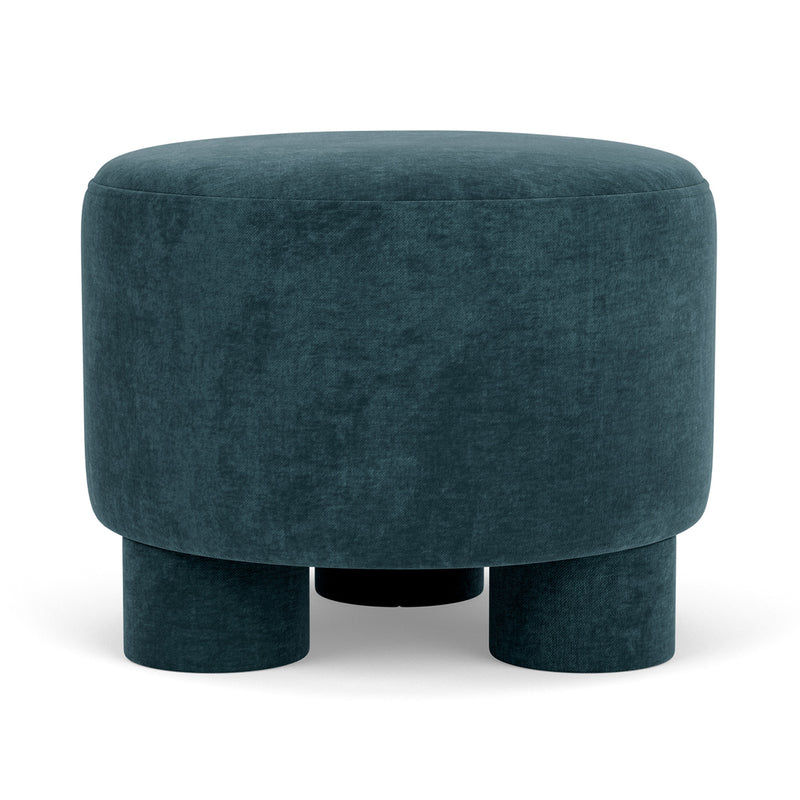 Custom Barrel-Shaped Ottoman-Stylish Sofa Companion with Storage/Standard Options & Premium Fabric Choices