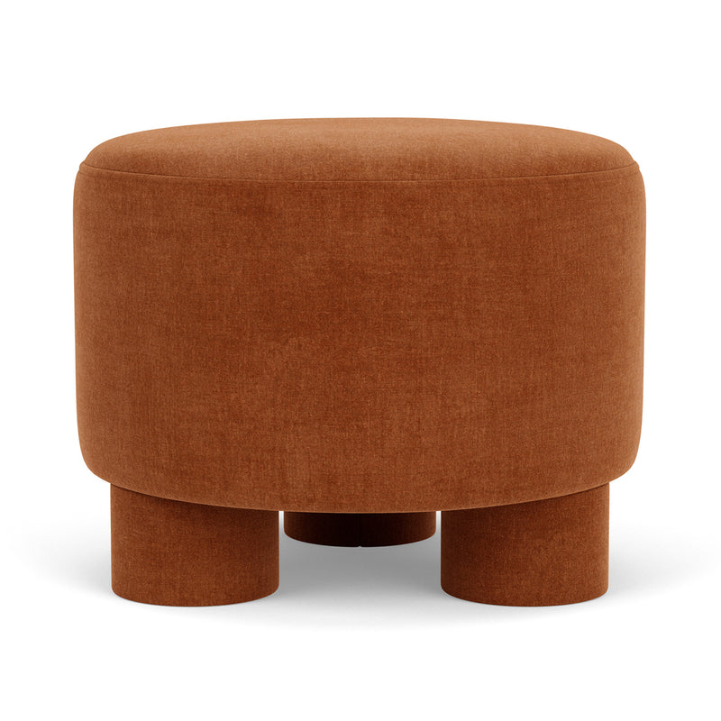Custom Barrel-Shaped Ottoman-Stylish Sofa Companion with Storage/Standard Options & Premium Fabric Choices