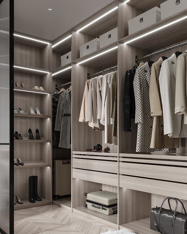 Custom Wardrobe Tailored Storage Solution for Bedrooms Walk In Closets?