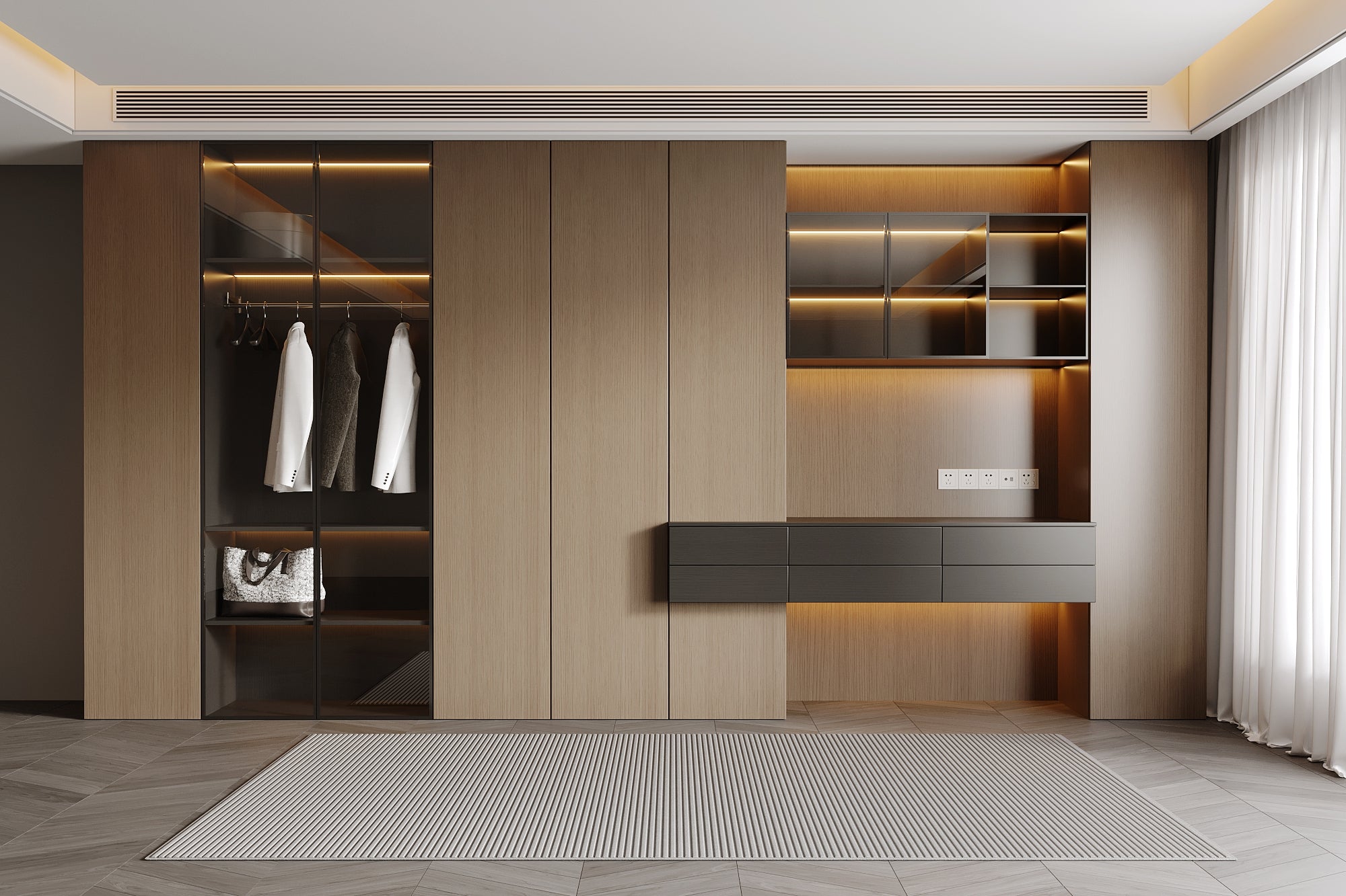 Custom Wardrobe Tailored Storage Solution for Bedrooms Walk In Closets?
