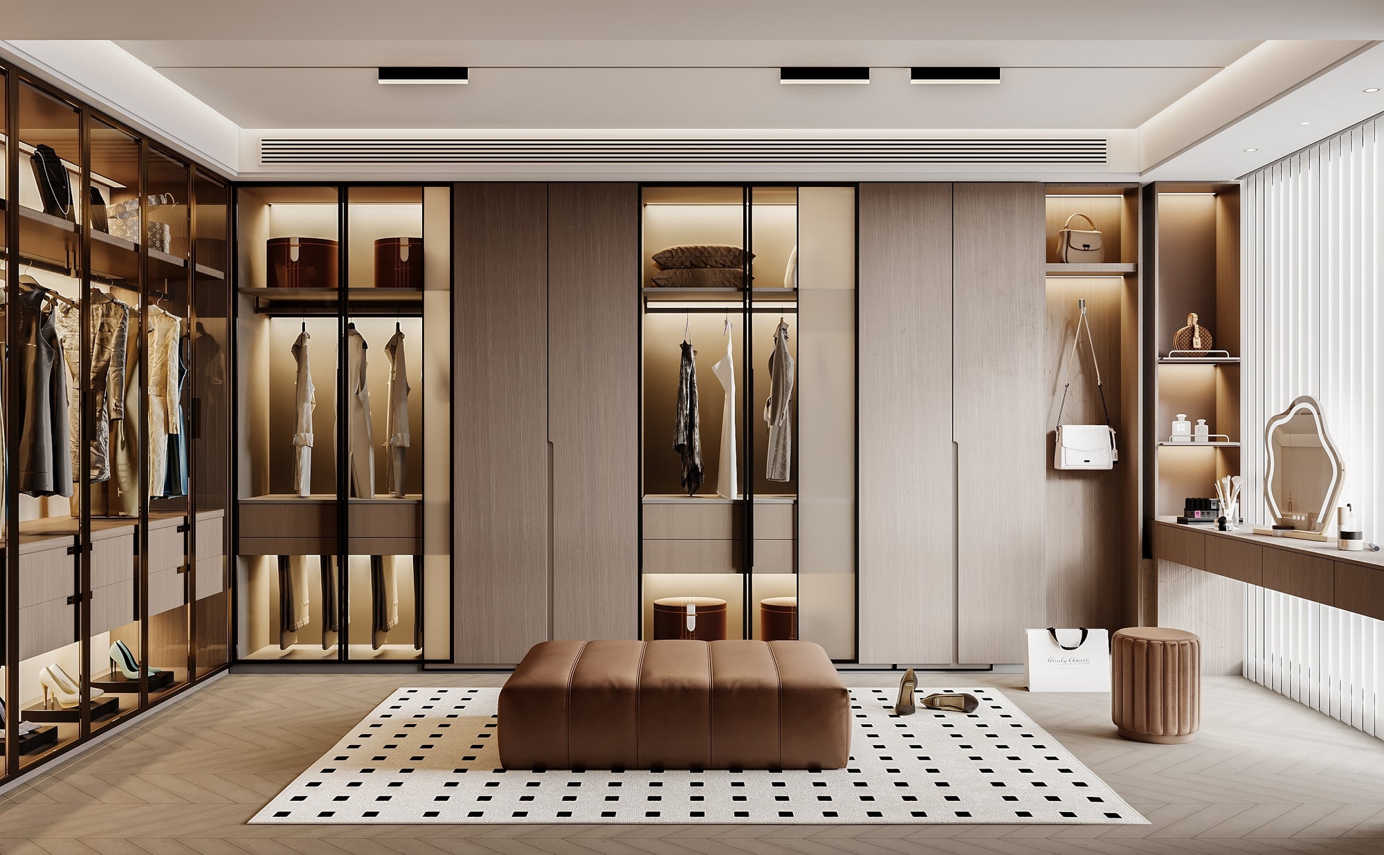 Custom Wardrobe Tailored Storage Solution for Bedrooms Walk In Closets?