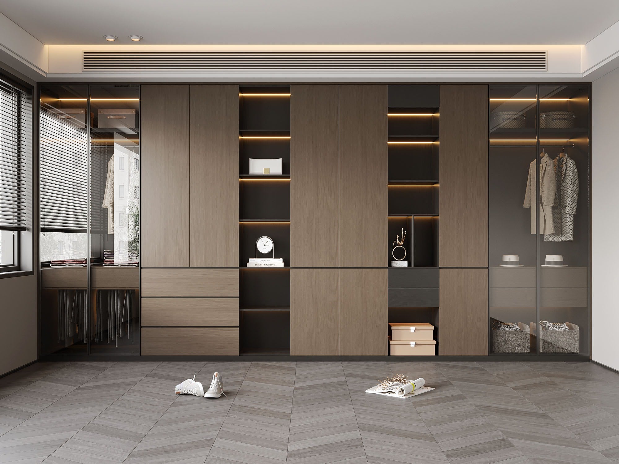 Custom Wardrobe Tailored Storage Solution for Bedrooms Walk In Closets?