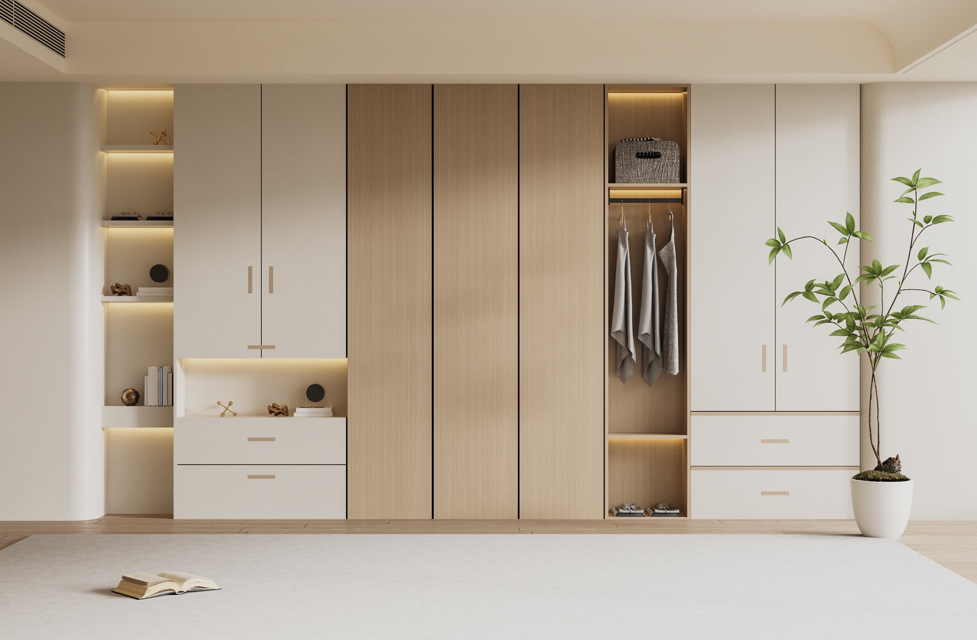 Custom Wardrobe Tailored Storage Solution for Bedrooms Walk In Closets?