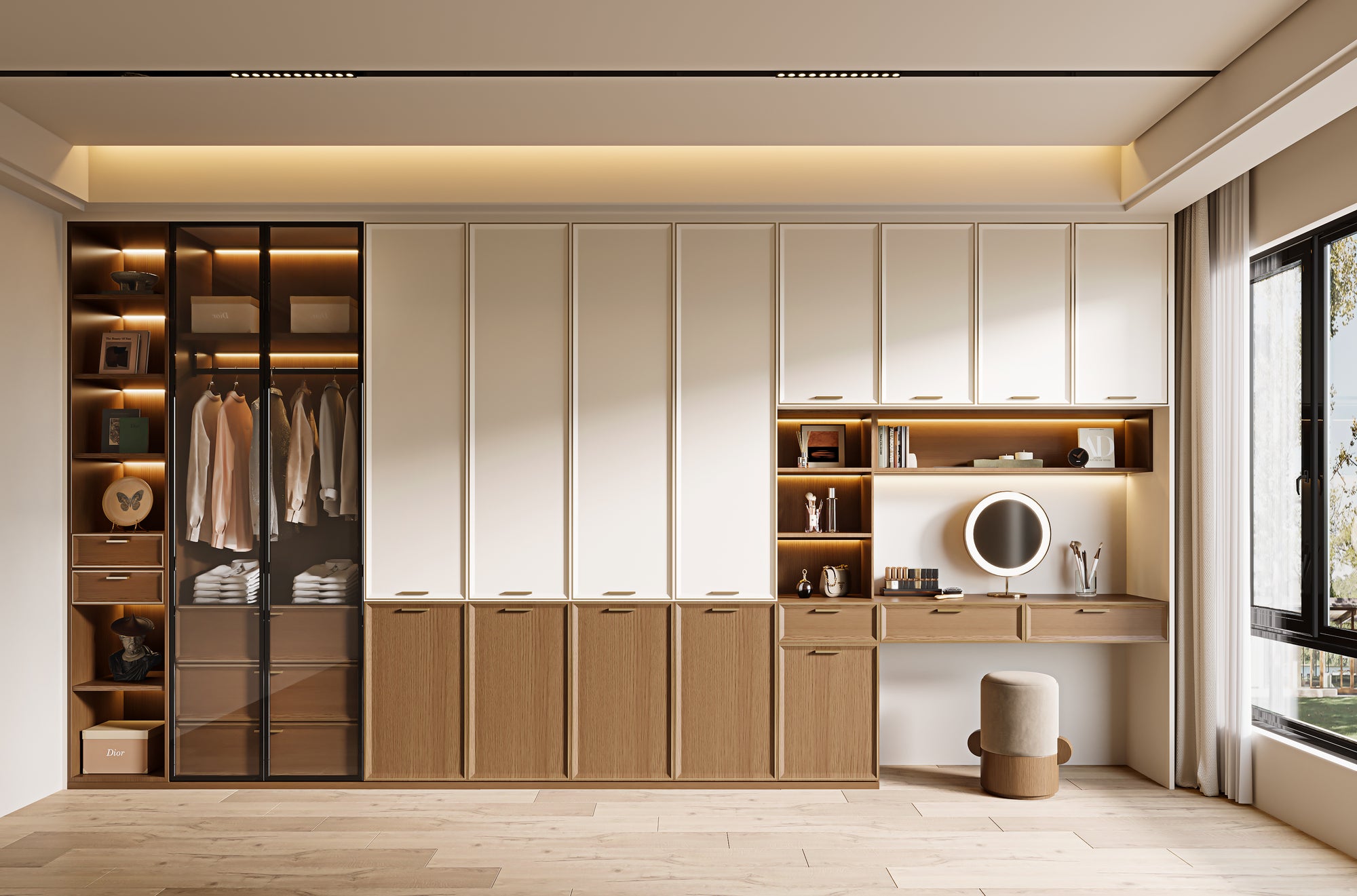 Custom Wardrobe Tailored Storage Solution for Bedrooms Walk In Closets?