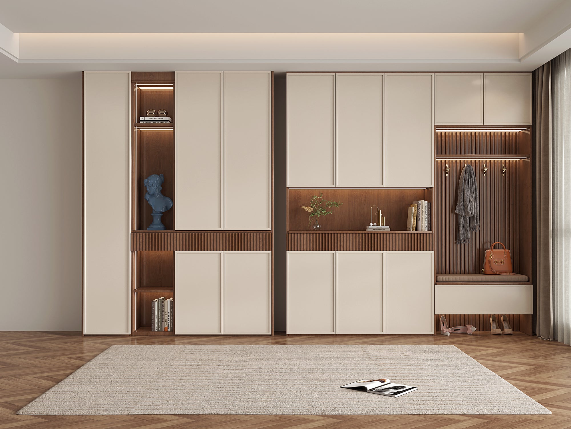 Custom Wardrobe Tailored Storage Solution for Bedrooms Walk In Closets?