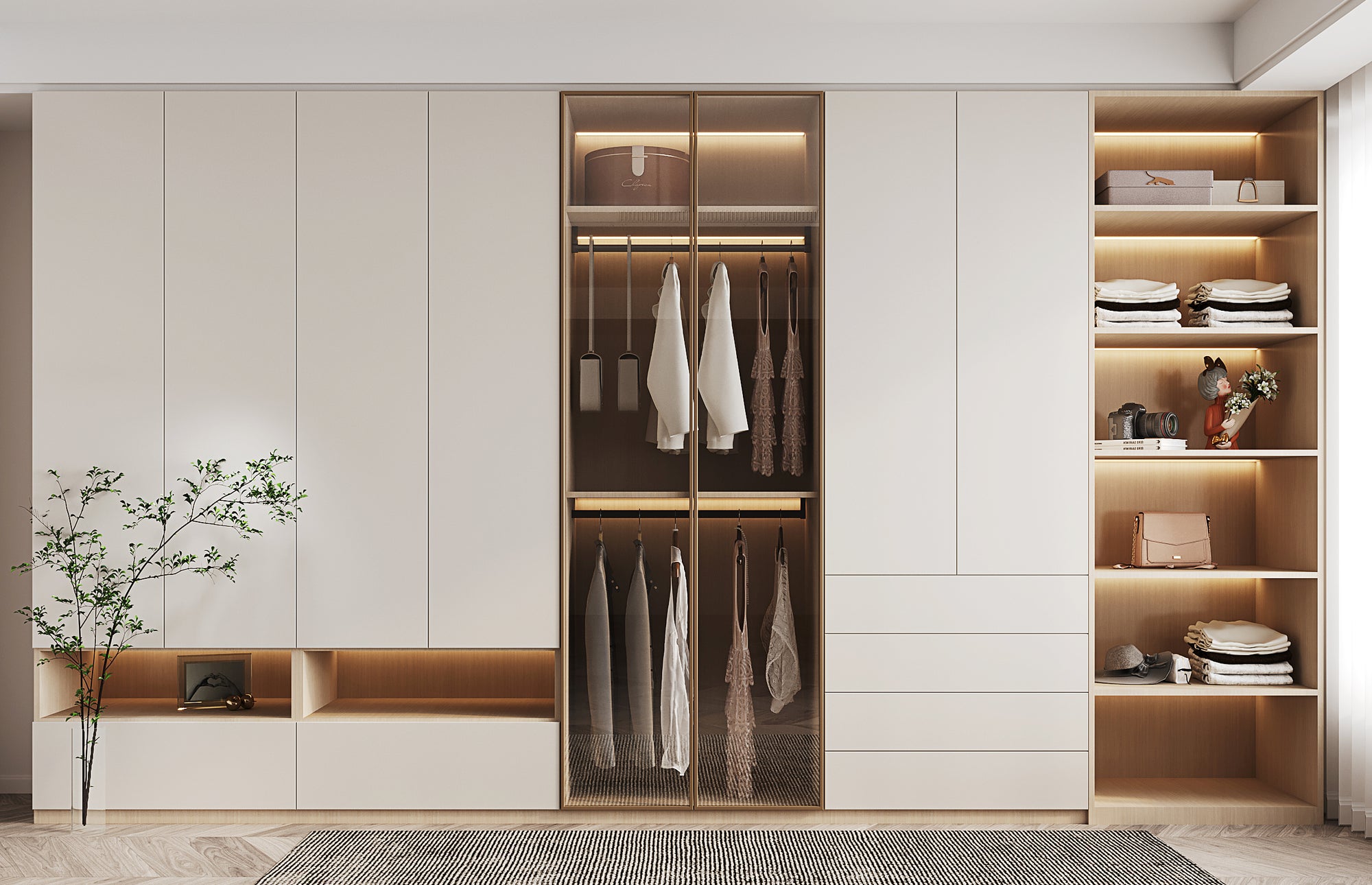 Custom Wardrobe Tailored Storage Solution for Bedrooms Walk In Closets?