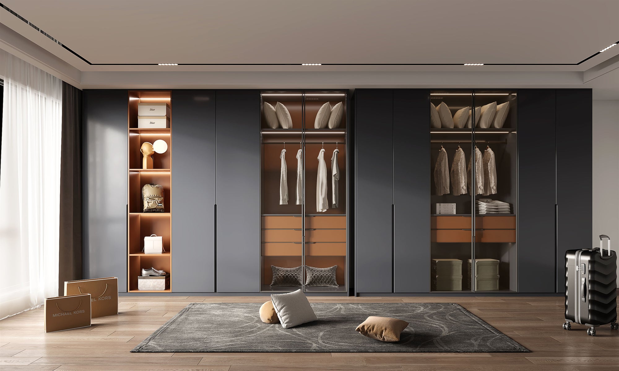 Custom Wardrobe Tailored Storage Solution for Bedrooms Walk In Closets?