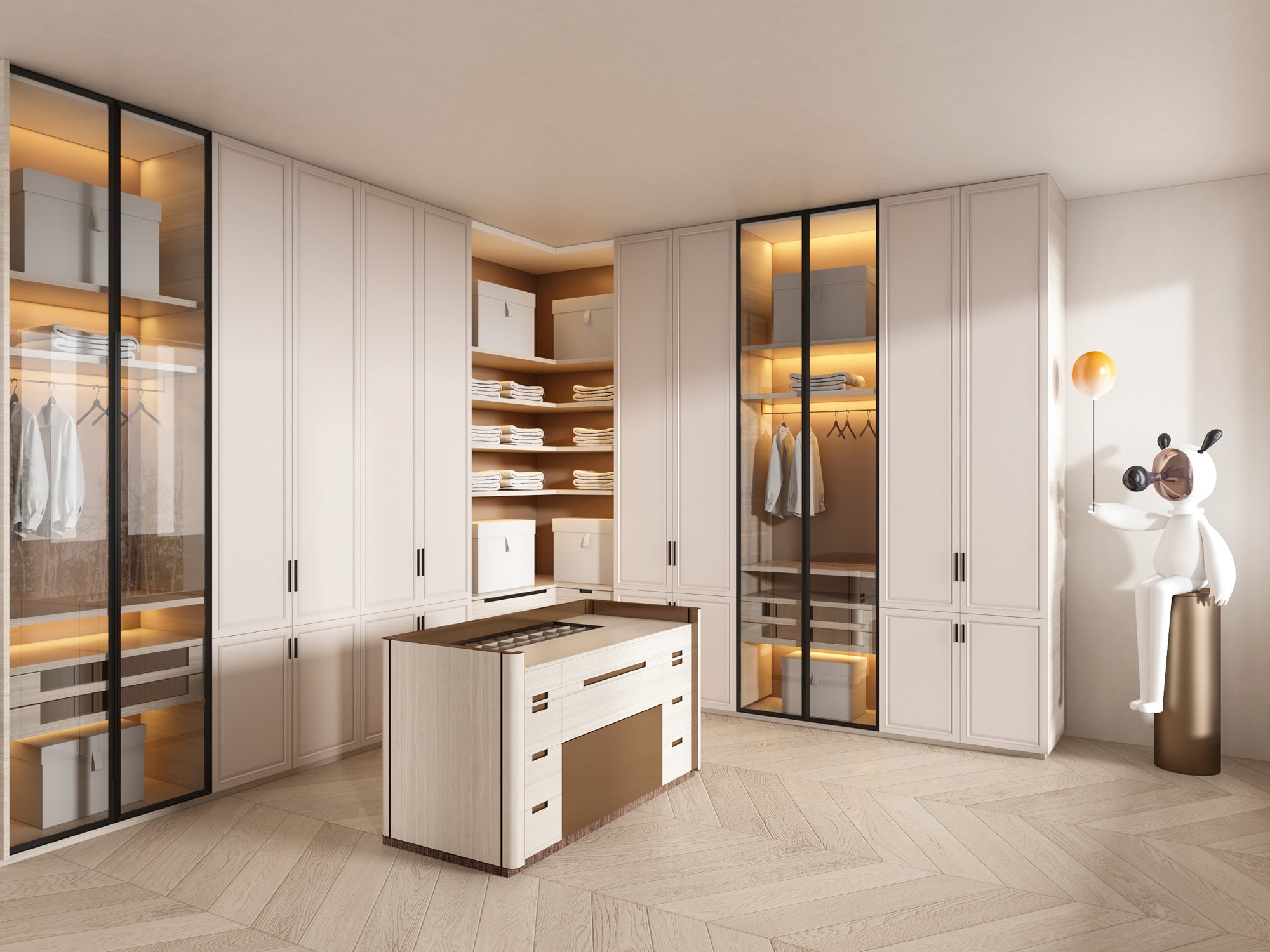 Custom Wardrobe Tailored Storage Solution for Bedrooms Walk In Closets?