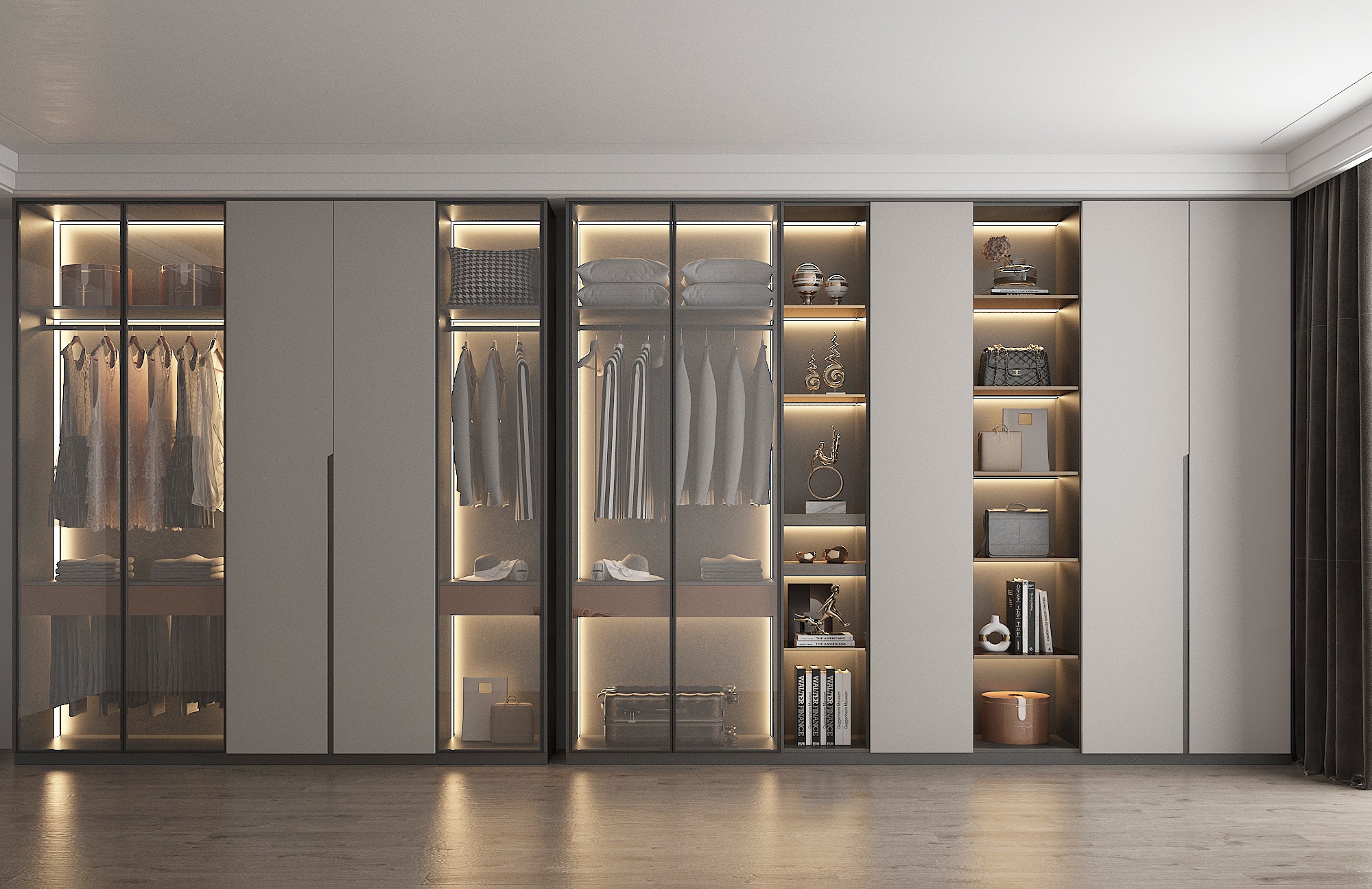 Custom Wardrobe Tailored Storage Solution for Bedrooms Walk In Closets?