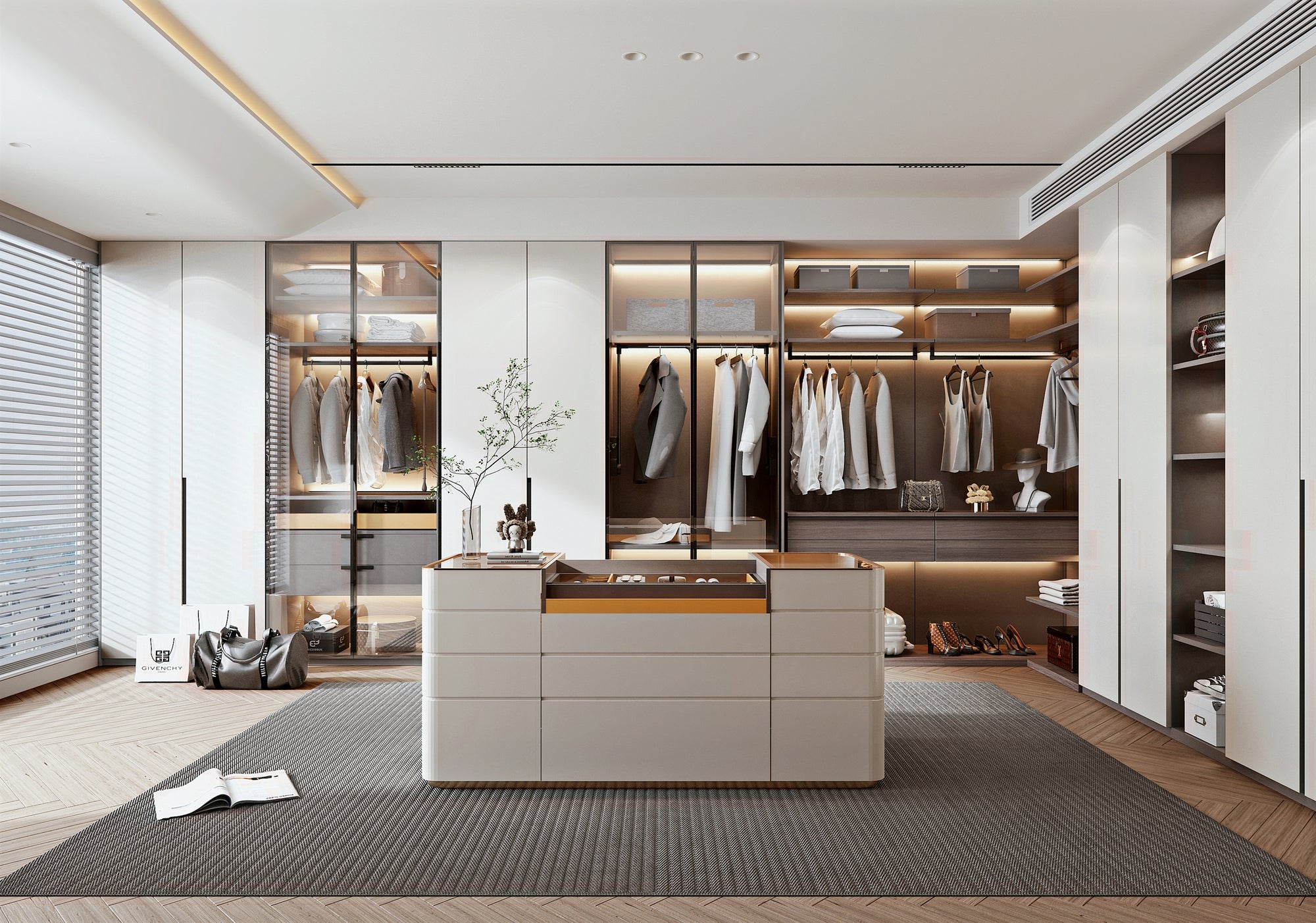 Custom Wardrobe Tailored Storage Solution for Bedrooms Walk In Closets?