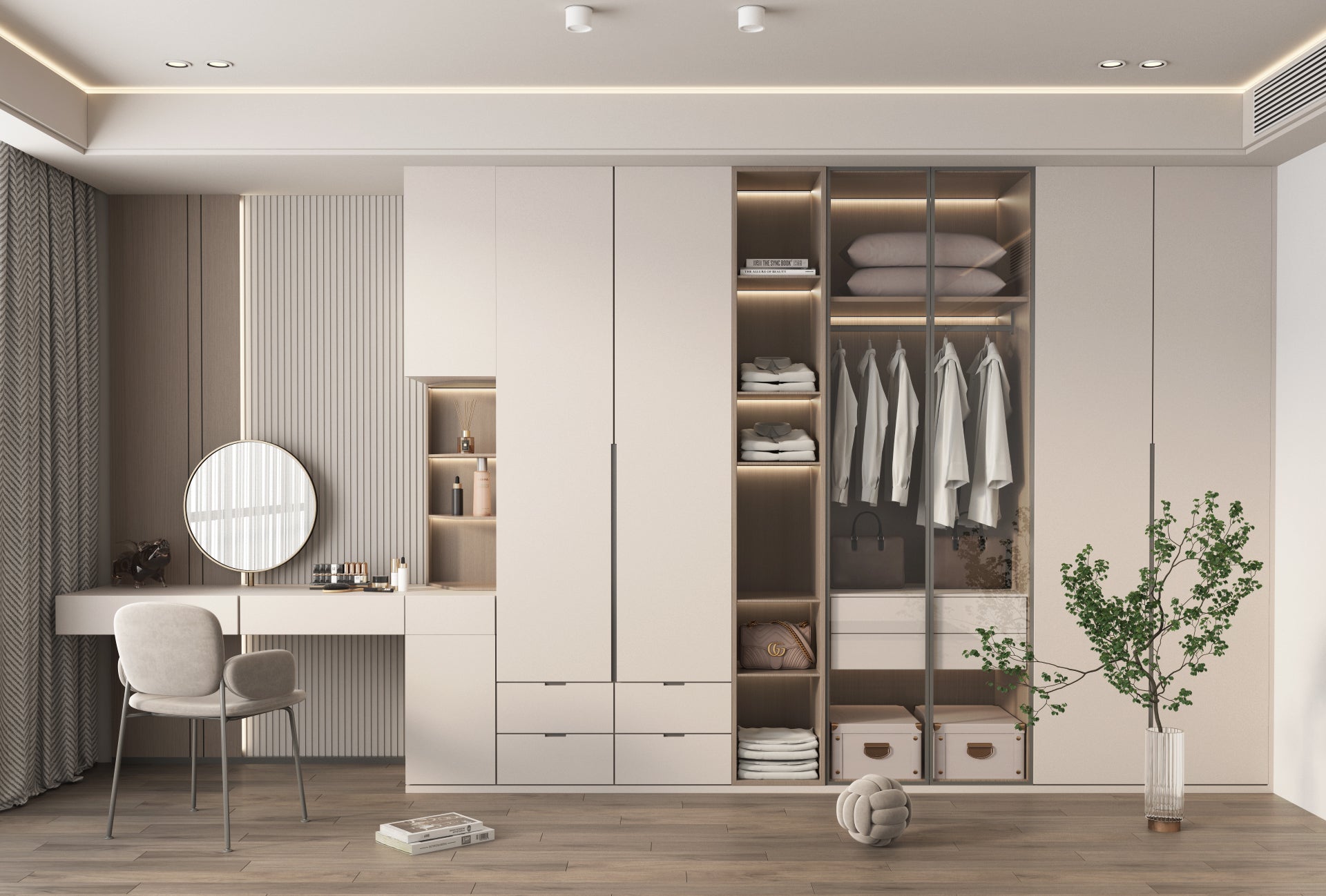 Custom Wardrobe Tailored Storage Solution for Bedrooms Walk In Closets?