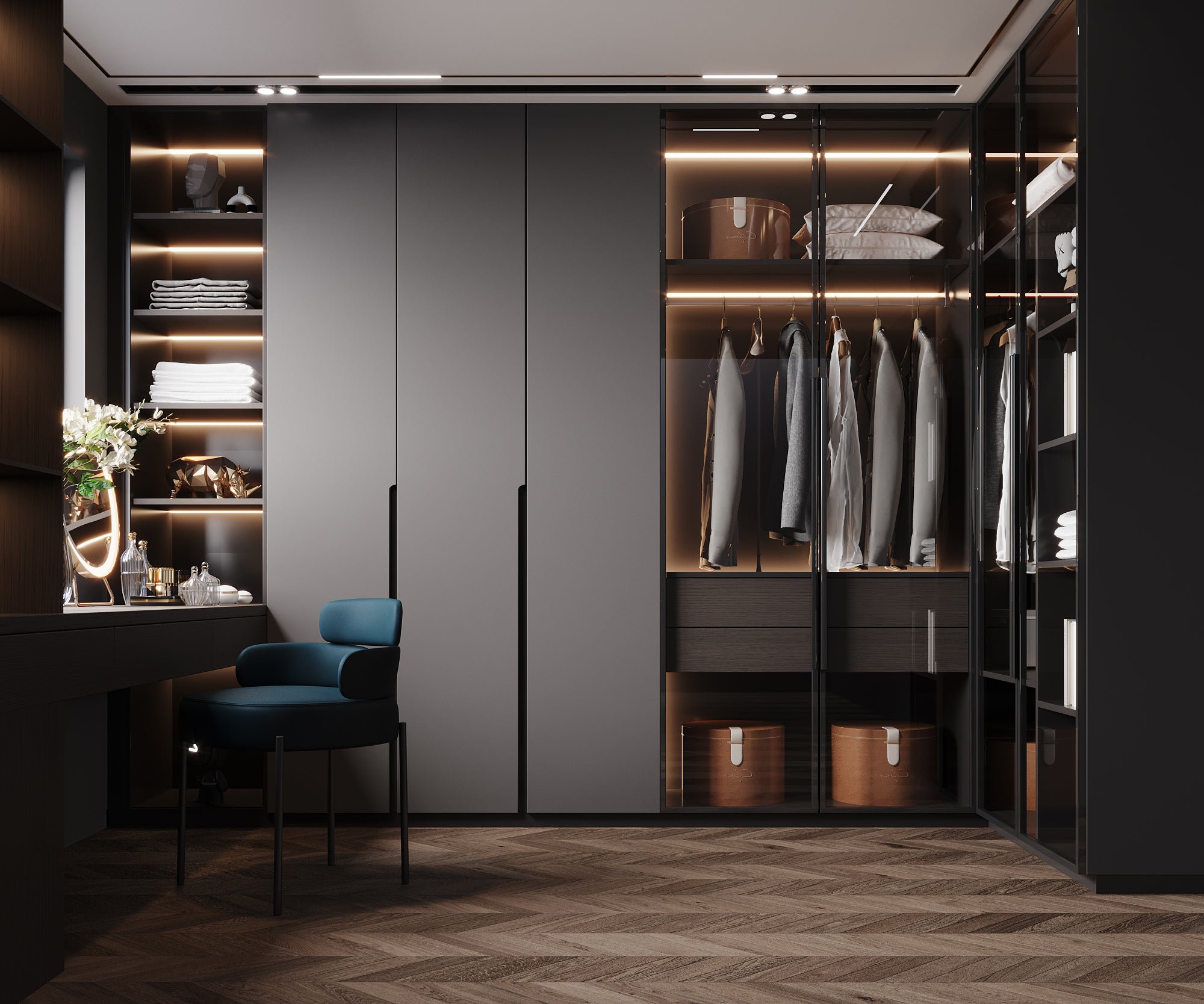 Custom Wardrobe Tailored Storage Solution for Bedrooms Walk In Closets?