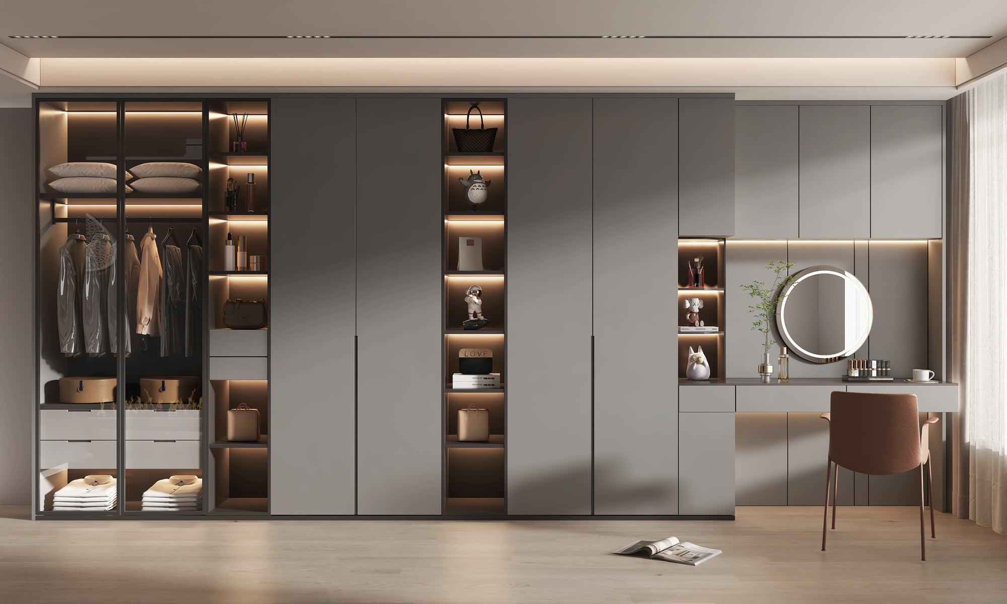 Custom Wardrobe Tailored Storage Solution for Bedrooms Walk In Closets?