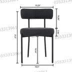 Dining Chairs Velvet Cushion Seat Chair Stainless Steel Golden Legs Dining Room Chair