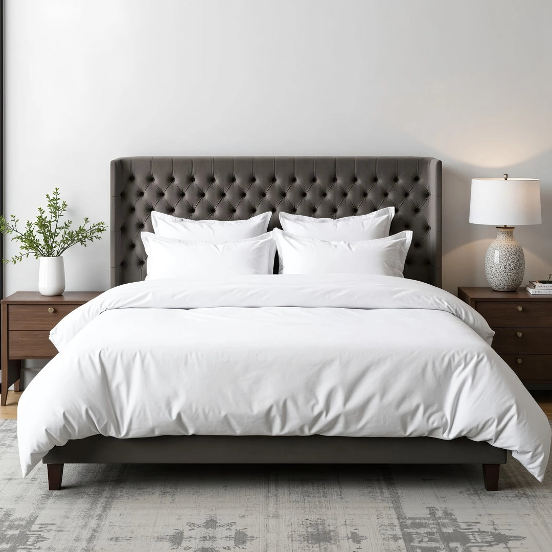 MAPLE HOME DECORATION Chesterfield Upholstered Bed Frame - Custom Sizes