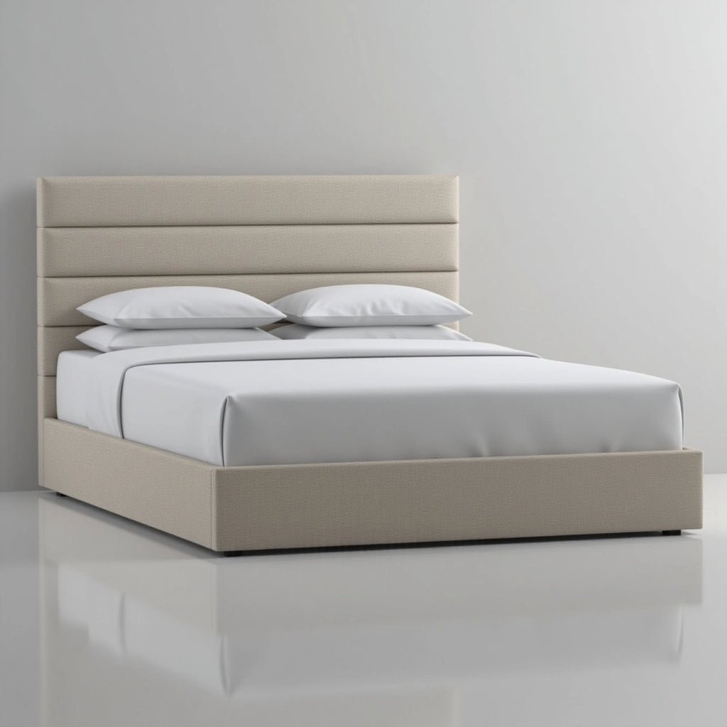 MAPLE HOME DECORATION Sleek Modern Upholstered Bed Frame - Custom Sizes