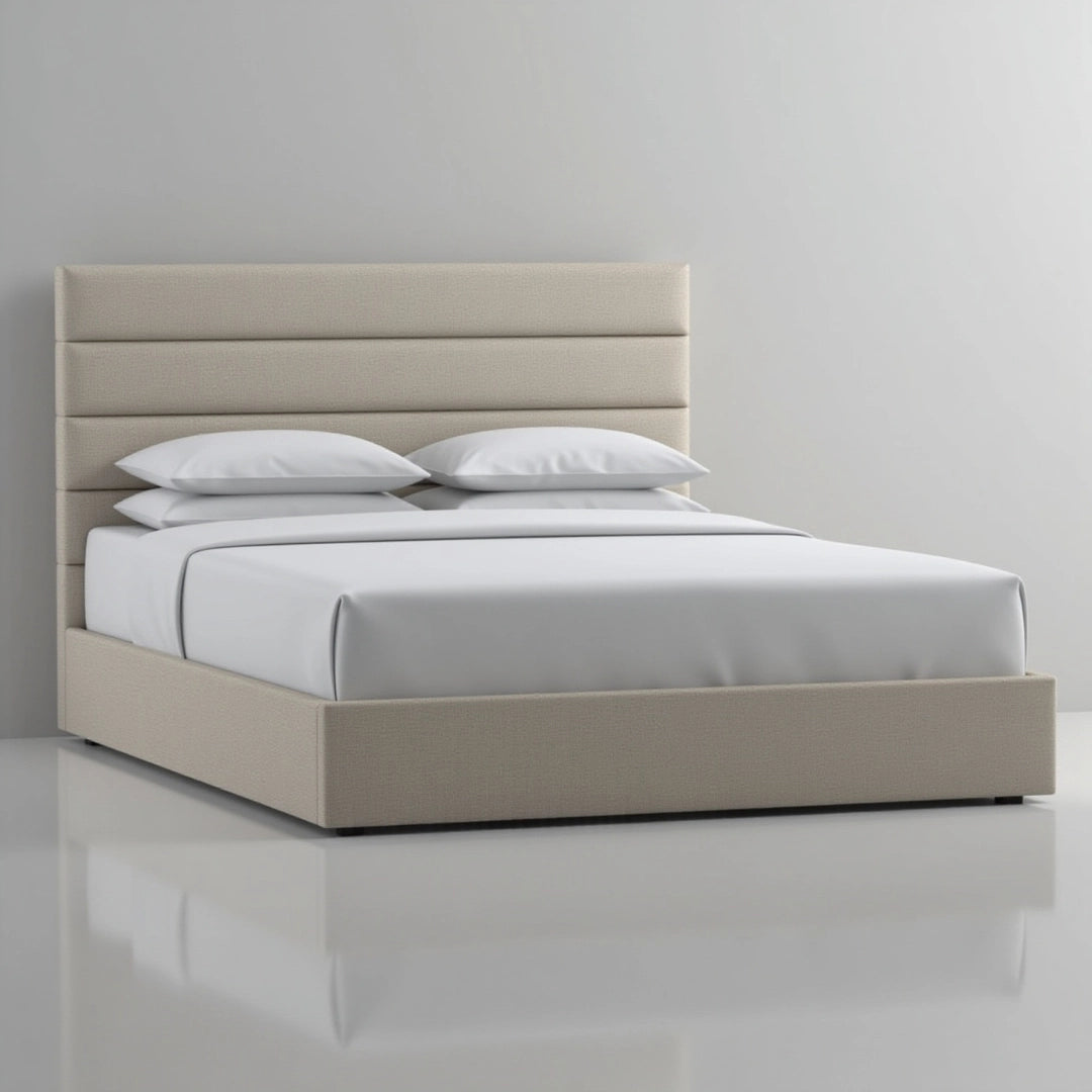 MAPLE HOME DECORATION Sleek Modern Upholstered Bed Frame - Custom Sizes