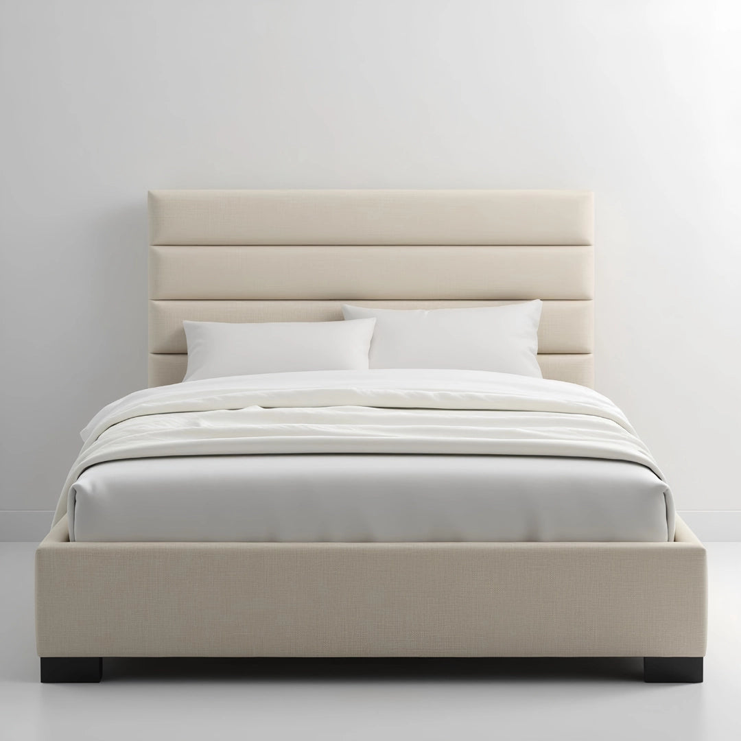 MAPLE HOME DECORATION Sleek Modern Upholstered Bed Frame - Custom Sizes