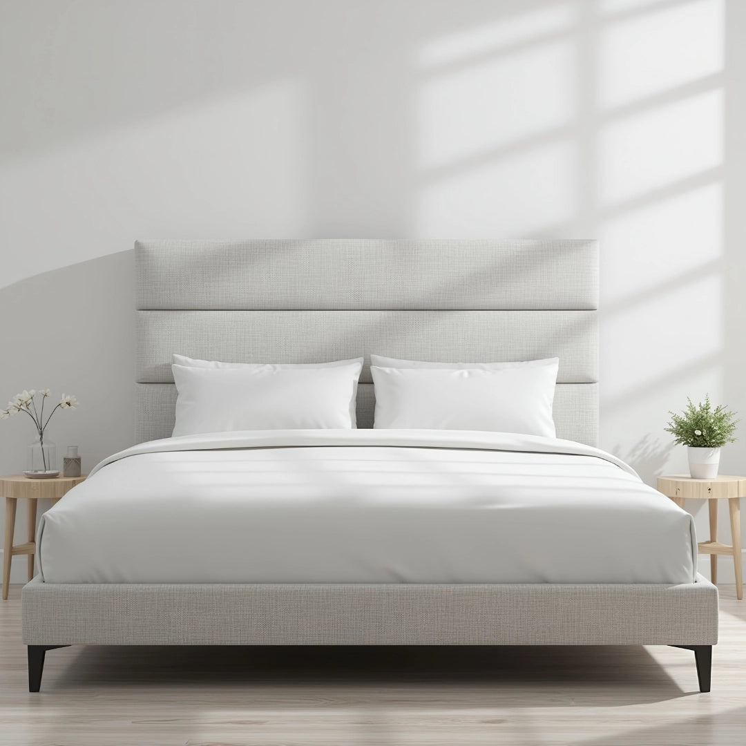 MAPLE HOME DECORATION Sleek Modern Upholstered Bed Frame - Custom Sizes