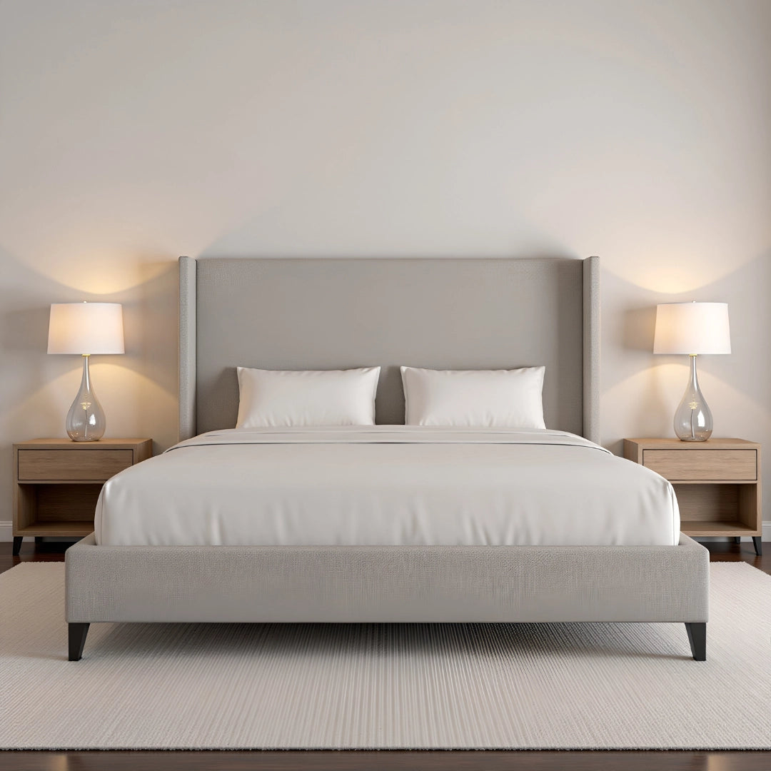 MAPLE HOME DECORATION Ocean Upholstered Bed Frame - Custom Sizes
