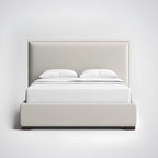 MAPLE HOME DECORATION Boucle Upholstered Bed Frame - Custom Sizes