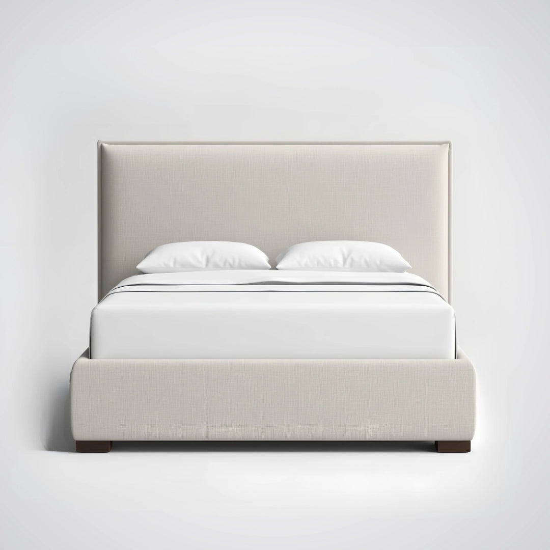 MAPLE HOME DECORATION Boucle Upholstered Bed Frame - Custom Sizes