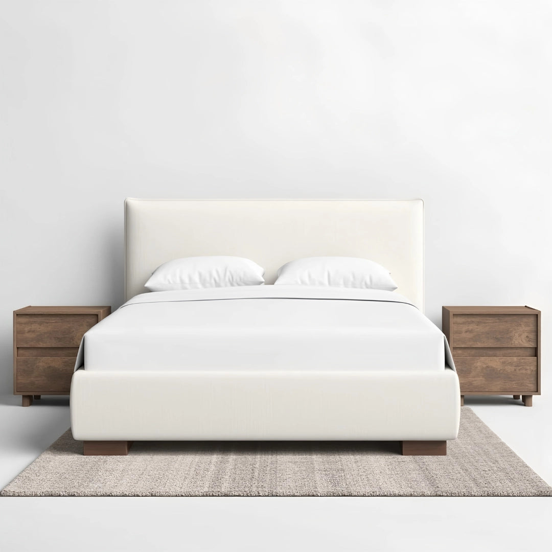MAPLE HOME DECORATION Boucle Upholstered Bed Frame - Custom Sizes