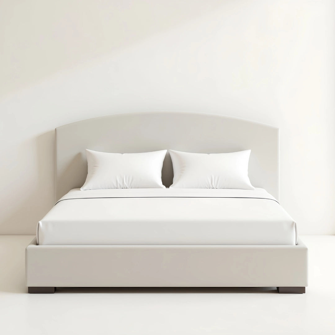 MAPLE HOME DECORATION Boston Curved Upholstered Bed Frame - Custom Sizes