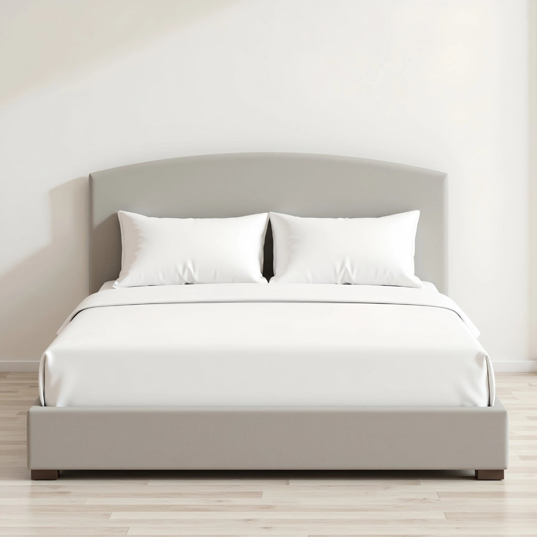 MAPLE HOME DECORATION Boston Curved Upholstered Bed Frame - Custom Sizes