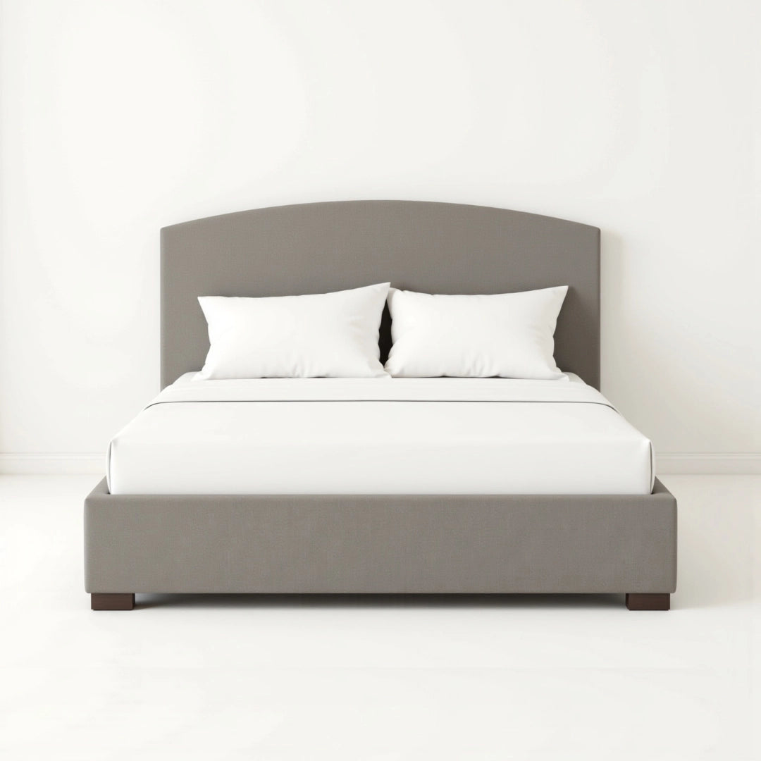 MAPLE HOME DECORATION Boston Curved Upholstered Bed Frame - Custom Sizes