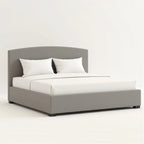 MAPLE HOME DECORATION Boston Curved Upholstered Bed Frame - Custom Sizes