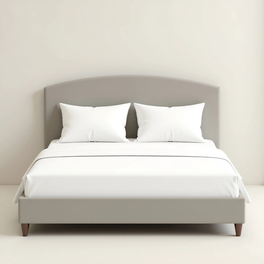 MAPLE HOME DECORATION Boston Curved Upholstered Bed Frame - Custom Sizes