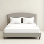 MAPLE HOME DECORATION Boston Curved Upholstered Bed Frame - Custom Sizes