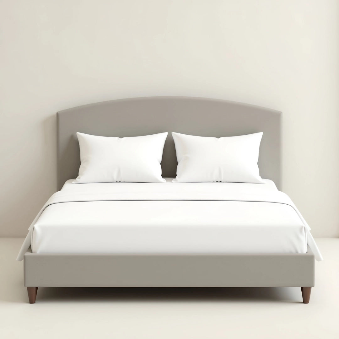 MAPLE HOME DECORATION Boston Curved Upholstered Bed Frame - Custom Sizes