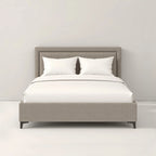 MAPLE HOME DECORATION Tony Structured Upholstered Bed Frame - Custom Sizes