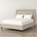 MAPLE HOME DECORATION Tony Structured Upholstered Bed Frame - Custom Sizes