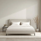 MAPLE HOME DECORATION Tony Structured Upholstered Bed Frame - Custom Sizes