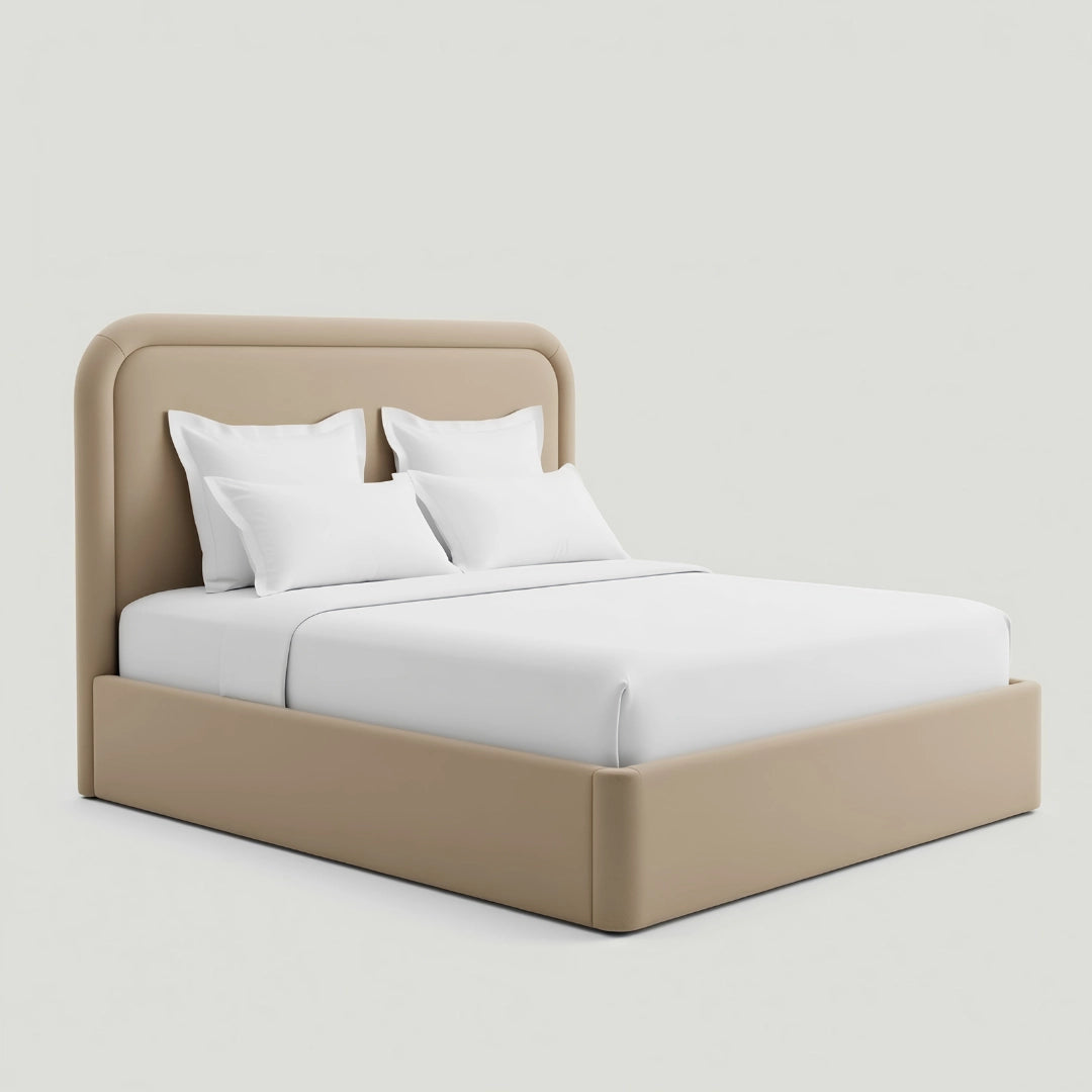 MAPLE HOME DECORATION Dune Structured Upholstered Bed Frame - Custom Sizes