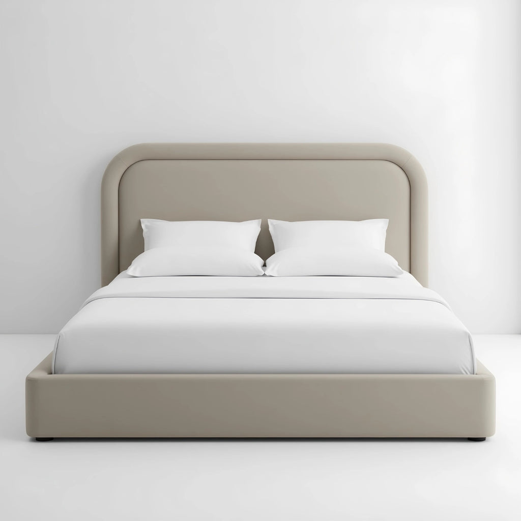 MAPLE HOME DECORATION Dune Structured Upholstered Bed Frame - Custom Sizes