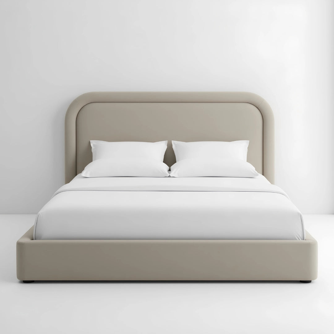MAPLE HOME DECORATION Dune Structured Upholstered Bed Frame - Custom Sizes