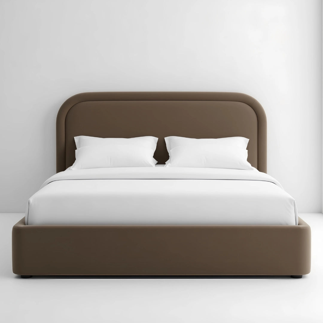 MAPLE HOME DECORATION Dune Structured Upholstered Bed Frame - Custom Sizes