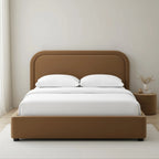 MAPLE HOME DECORATION Dune Structured Upholstered Bed Frame - Custom Sizes