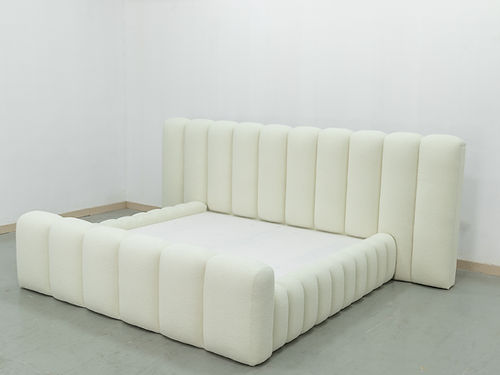 MAPLE HOME DECORATION Boucle Storage Bed Frame - Custom Sizes