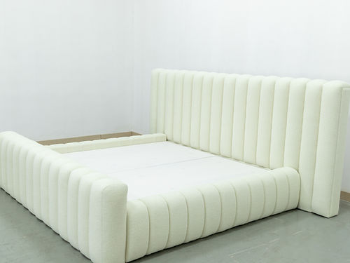 MAPLE HOME DECORATION Boucle Storage Bed Frame - Custom Sizes