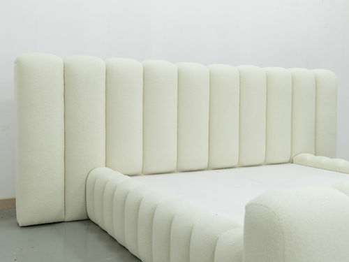 MAPLE HOME DECORATION Boucle Storage Bed Frame - Custom Sizes