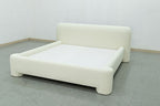 MAPLE HOME DECORATION Chunky Boucle Upholstered Bed Frame - Custom Sizes